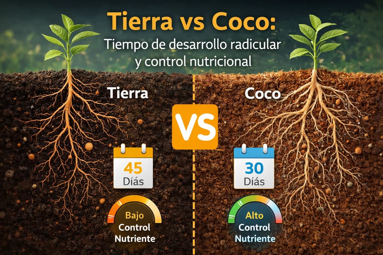 Cómo elegir el sustrato ideal y ajustar la fertilización desde el primer día: Tierra vs. Coco